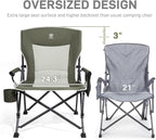 EVER ADVANCED Oversized Folding Camping Chair, - Image 4