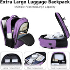 Lapsouno Extra Large Travel Backpack, Travel Laptop Backpack, TSA Friendly - Image 3