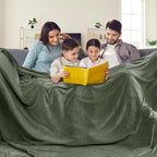 PHF Oversized King Fleece Blanket 120"x120", No Shed No Pilling Big Soft Blanket - Image 2