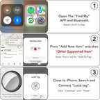 2025 New Air Tracker Tags-6 Pack, Replaceable Battery, Key Finder and Item - Image 9