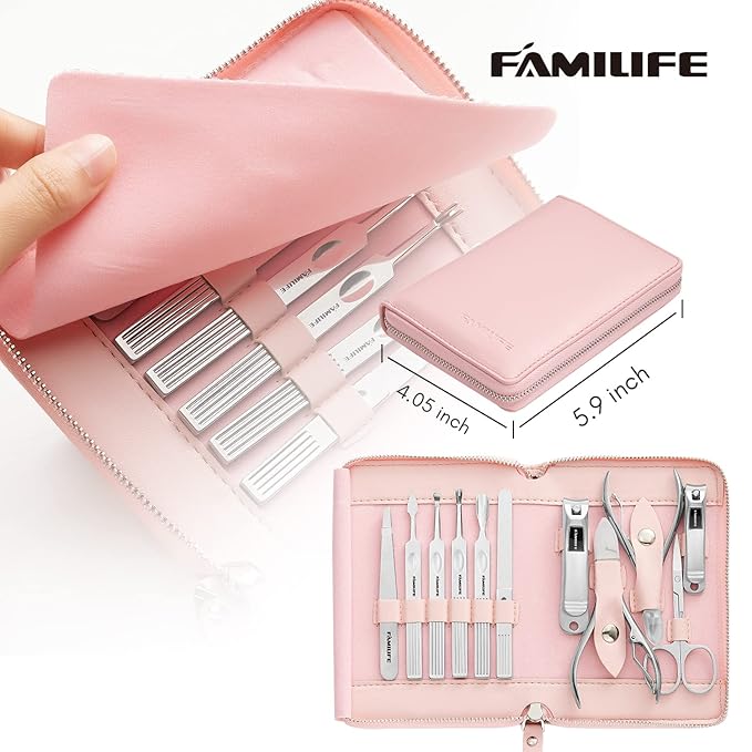 FAMILIFE Manicure Set Professional Manicure Kit Nail Kit - Image 6