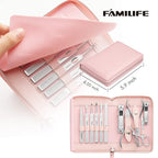 FAMILIFE Manicure Set Professional Manicure Kit Nail Kit - Image 6