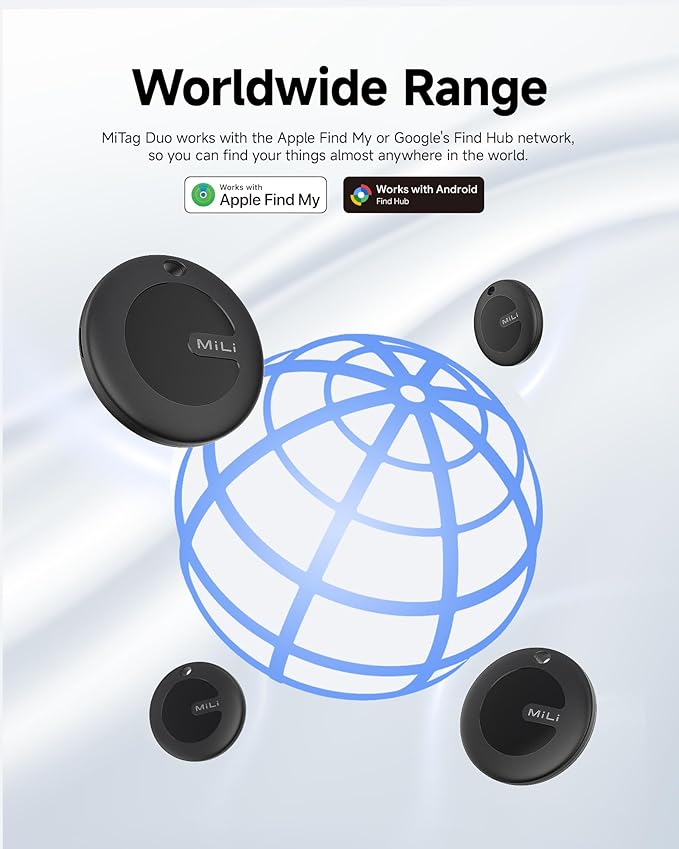 MiTag Duo - Bluetooth Tracker for iOS or Android, Smart Tracking Tag/Key - Image 6