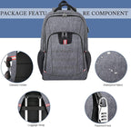 Laptop Backpack for Men, Large Anti-Theft Business Travel Backpack - Image 6