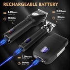 Professional Hair Clipper Set for Men, Barber Kit Clipper and Trimmer Set, Electric Foil Shavers for Men with Travel Case