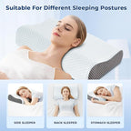 Memory Foam Pillows 2 Pack Neck Pillow - Image 3