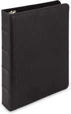 Samsill Vintage Leather Mini 3 Ring Binder 1 Inch Round Ring, 5.5 x 8.5 Inch by Samsill