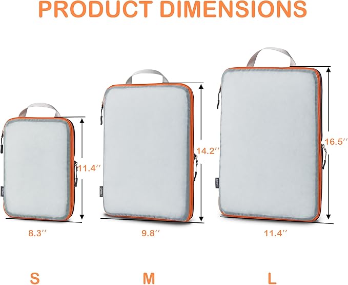 Cipway Mesh Compression Packing Cubes, Ultralight See Through Luggage Organizer - Image 4
