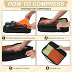 5 Pcs Packing Cubes for Suitcase Large Travel Cubes Carry on Luggage Organizer - Image 4