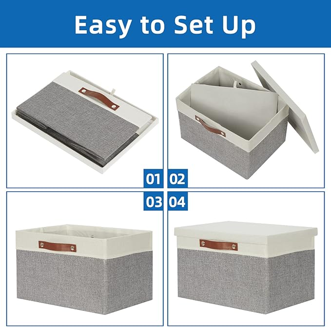 Temary Collapsible Storage Bins Storage Boxes - Image 7