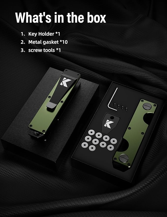 Key Organizer Key Holder Compact Key Case Minimalist Metal Key Chain Key Holder - Image 7