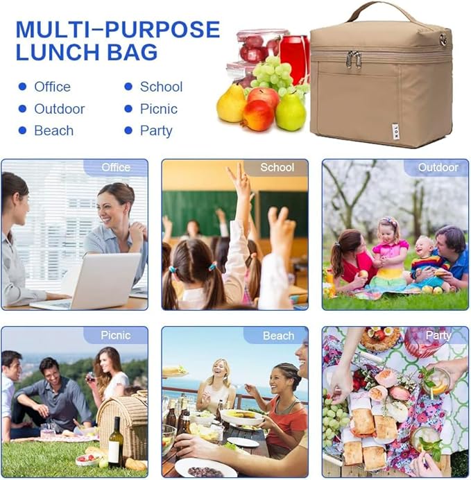 NOL Natural Organic Lifestyle Insulated Lunch Bags - Image 9