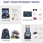 BAGAIL 8 Set Packing Cubes Luggage Packing Organizer Bags - Image 4