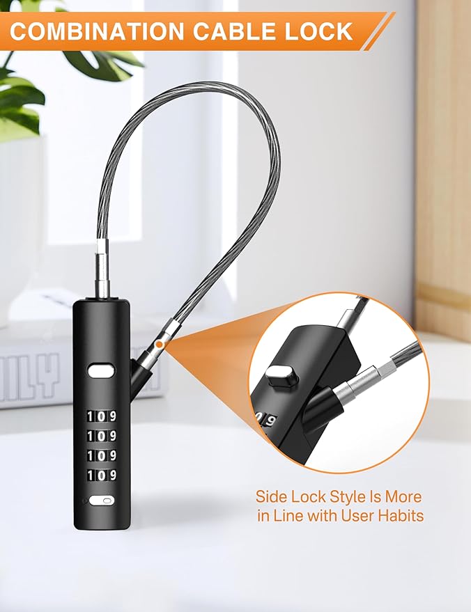 4-Digit Combination Cable Luggage Lock - Image 6