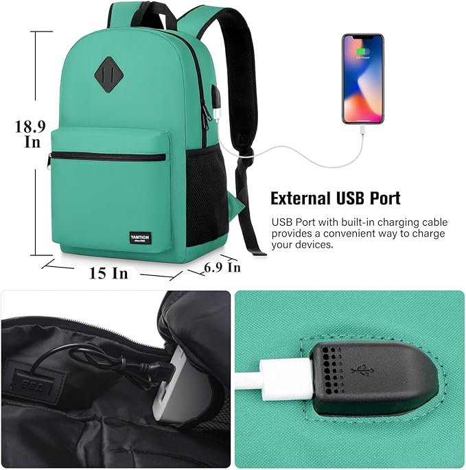 17 Inch School Backpack for Teens - Image 7