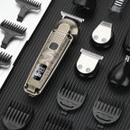 VGR 095 Beard Trimmer for Men, 7 in 1 Waterproof Cordless Hair Clippers and Trimmers Set, Electric Razor Shavers T-Blade Hair Trimmer Grooming Kit for Nose Body Ear Face Mustache, V-103