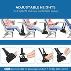 Airplane Footrest Made with Premium Memory Foam, Portable Foot Hammock with - Image 5