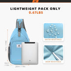 SKYSPER Sling Bag RFID Crossbody Sling Backpack Cross Body Shoulder Bag Travel - Image 5