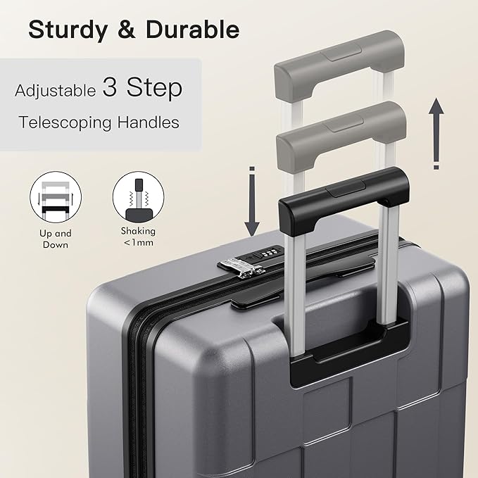 SHOWKOO Luggage Sets 2 Piece 20/28 Inch Hardside Expandable Lightweight PC - Image 8