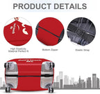ANNA QUEEN Funny Luggage Cover, Don't Touch Me Red Face Design, Stretchable - Image 4