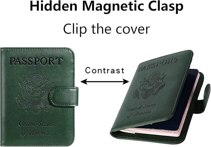 Passport Holder Cover Wallet RFID Blocking Leather Card Case Travel Accessories - Image 4