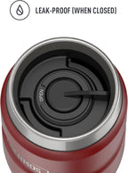 THERMOS Stainless King Vacuum-Insulated Travel Tumbler, 16 Ounce, Rustic Red - Image 3