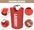 DOKEHOM 90L Large Laundry Basket, Collapsible Laundry Bag, Freestanding Tall - Image 7