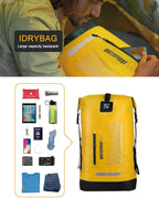 IDRYBAG Waterproof Backpack for Men 20L/30L/40L, Floating Dry Bag Kayak - Image 6