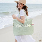 Beach Pool Bags Tote for Women Ladies Large Gym Tote Carry On Bag - Image 2