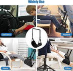 2 Pack Foot Hammock for Plane Travel, Portable Airplane Foot Rest Leg Hammock - Image 5