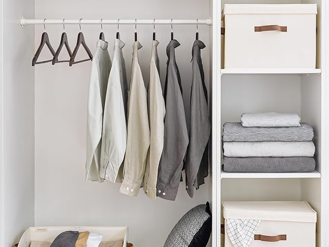StorageWorks Wooden Hangers 30 Pack, Wood Coat Hanger - Image 9
