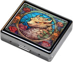 Silver Vintage Pill Box 7 Day Metal Pill Box - Image 3