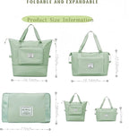 Large Capacity Foldable Travel Bag, Expandable lightweight Carry on Bag - Image 2