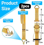 2Pack Ratchet Straps Heavy Duty, 2” 32Ft Tie Down Straps Ratchet, Tie Down - Image 2