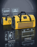 BORLENI Waterproof Motorcycle Dry Duffel Bag Luggage Tail Bag - Image 3
