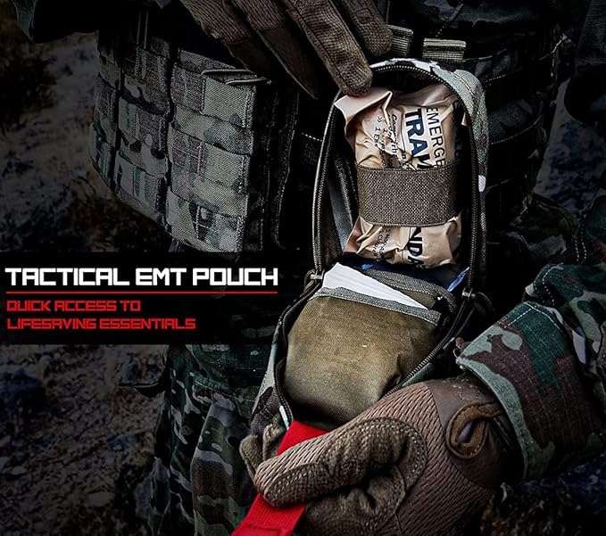 Tourniquet Pouch, Small Trauma Medical Kit Tactical First Aid - Image 3