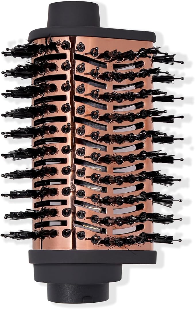 L'ANGE HAIR Multi-Volume Dryer Brush Attachment | Titanium Blow Dryer Brush Barrel for Volumizing & Styling | Tool Sold Separately | Attachment - Black - Teardrop 65mm
