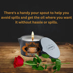 KAMA SUTRA Ignite Massage Candle - Coconut Oil and Soy Based - Sweet Almond, 6 oz/170 g Sore Muscle Massage Oil - Moisturizing - Natural Therapy Oil - Warming, Relaxing, Sensual Massage