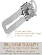 Greatim Portable Door Lock for Travel Hotel Safety, Stainless Steel Security - Image 3