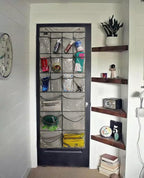 Extra Large Hanging Crystal Clear Over Door Shoe Organizer, Closet Shoe Rack - Image 2