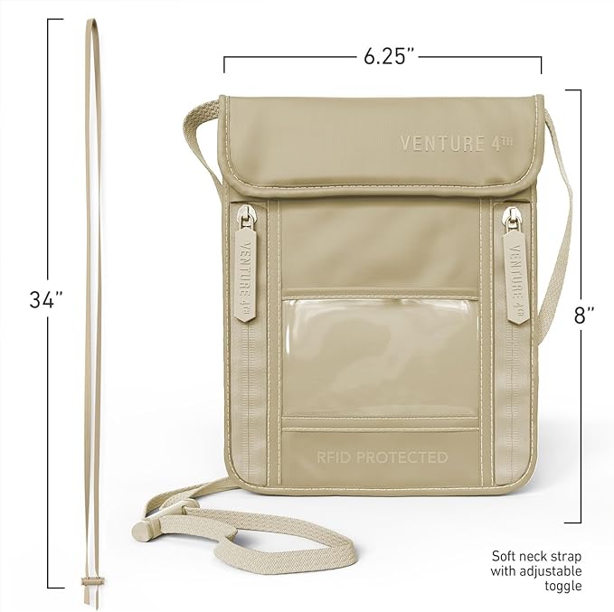 VENTURE 4TH Passport Holder Neck Wallet - Image 6