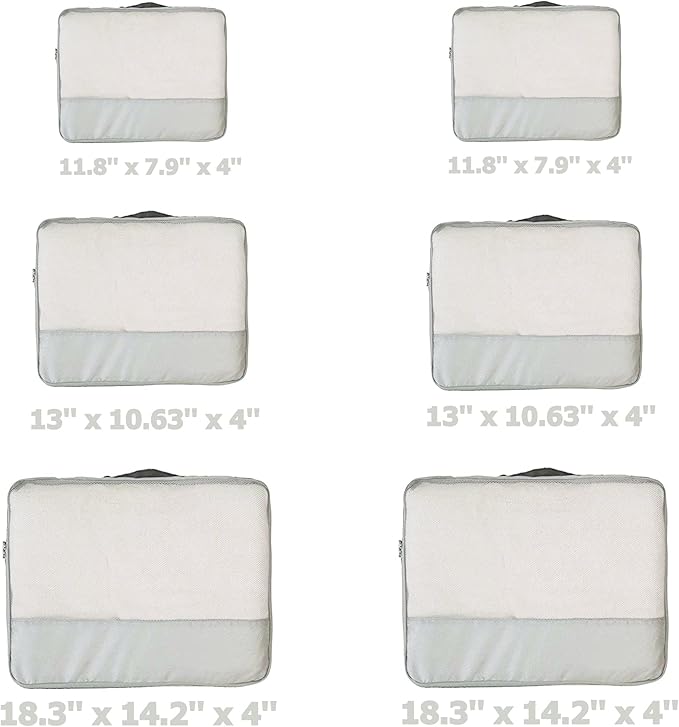DoubleTrip Packing Cubes for Suitcases Carry on Luggage Organizer 6 Set Travel - Image 2