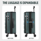 KROSER Carry On Luggage with Spinner Wheels & Built-in TSA Lock, Expandable Top - Image 5