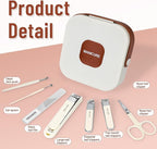 Nail Clippers Set 7 Pieces Stainless Steel Professional Grooming Kits, - Image 2