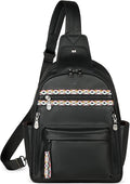 FADEON Large Sling Bag for Women, Leather Crossbody Purse Designer Anti Theft by FADEON