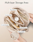 Vlando Mini Jewelry Travel Case, Jewelry Pouch Bags - Image 2