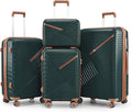 Campfun Luggage Sets 4 Piece, Expandable Carry On Luggage Set Hardshell PP by Campfun