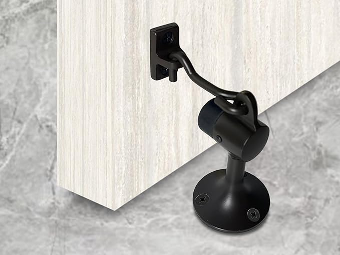 QCAA Solid Brass Door Stop, 3-15/16" Height, US10B ORB, Made in Taiwan - Image 6