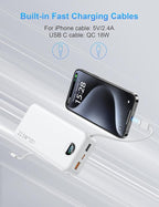 Portable Charger with Wall Plug, 20000mAh USB C Power Bank Fast Charging - Image 5