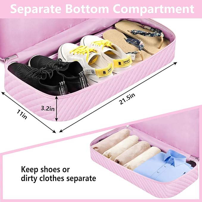 Weekender Bag for Women, Travel Duffel Bag Carry On Overnight Bag - Image 3